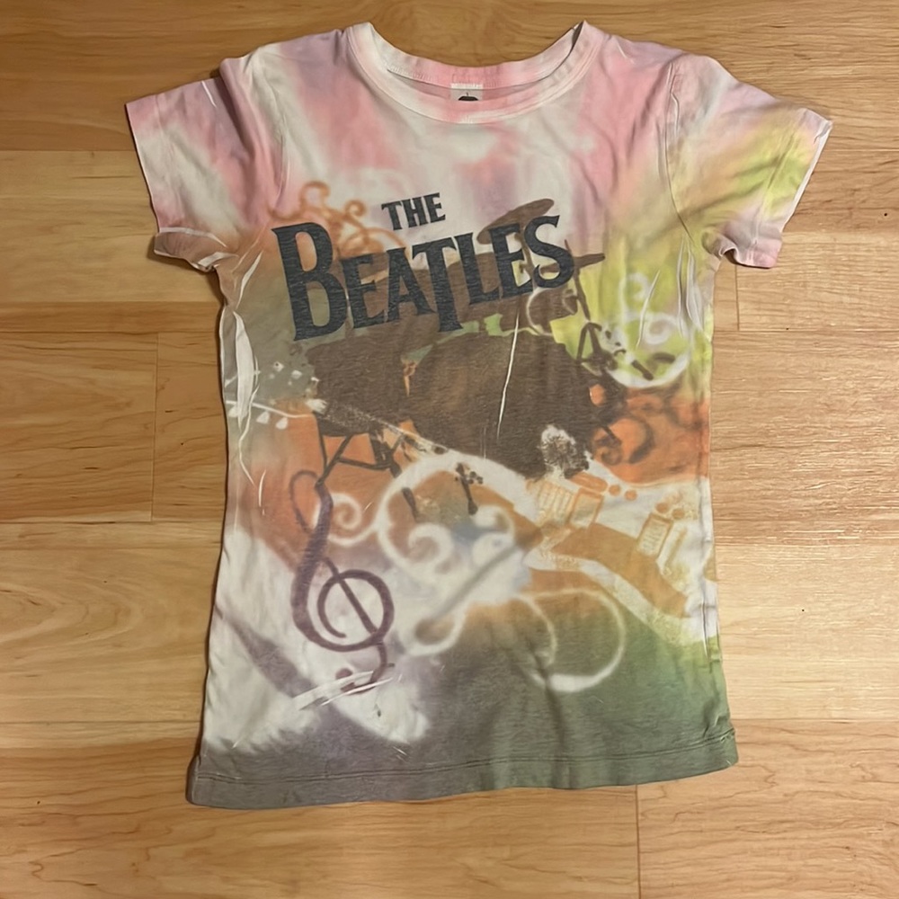 Beatles tie-dyed T-shirt, size girls medium, super soft